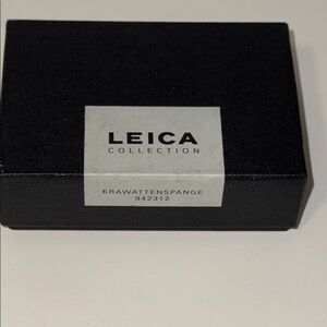 Leica Sterling Silver Tie Clip (925 marked ) in Black Box